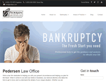 Tablet Screenshot of pedlaw.com